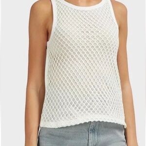 Alexander Wang White Net tanktop